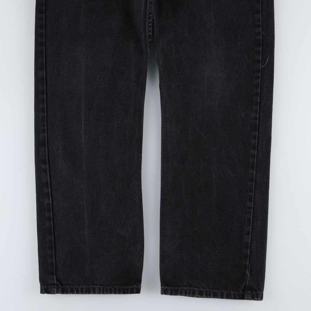 2000'S Levi's 505 Regular Fit Black Denim Tapered Denim Pants, Men's Size 34 cotton black type Vintage Second Hand