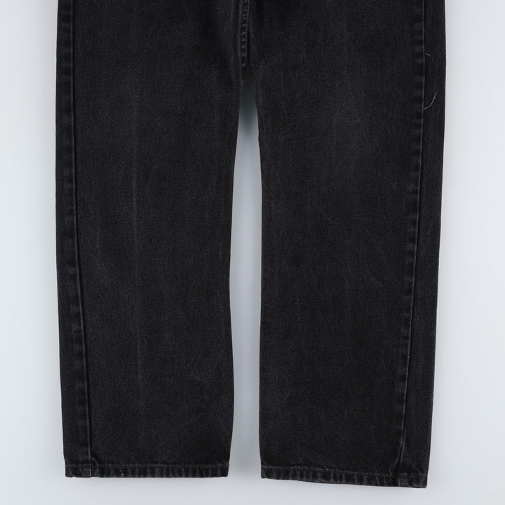 2000'S Levi's 505 Regular Fit Black Denim Tapered Denim Pants, Men's Size 34 cotton black type Vintage Second Hand
