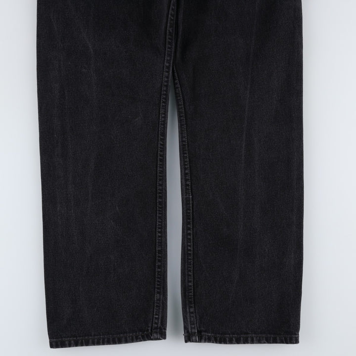 2000'S Levi's 505 Regular Fit Black Denim Tapered Denim Pants, Men's Size 34 cotton black type Vintage Second Hand