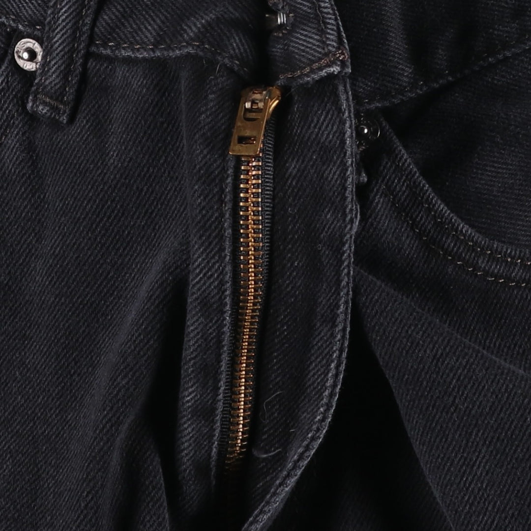 Levi's 505 Black Denim Tapered Denim Pants for Men, W35 equivalent cotton black type Vintage Second Hand