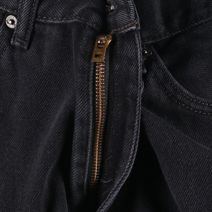 Levi's 505 Black Denim Tapered Denim Pants for Men, W35 equivalent cotton black type Vintage Second Hand