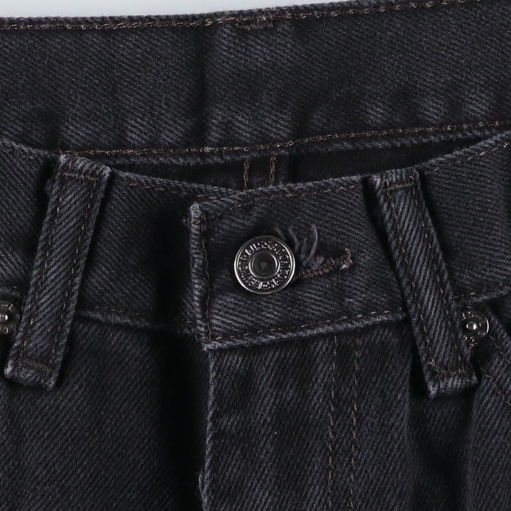 Levi's 505 Black Denim Tapered Denim Pants for Men, W35 equivalent cotton black type Vintage Second Hand