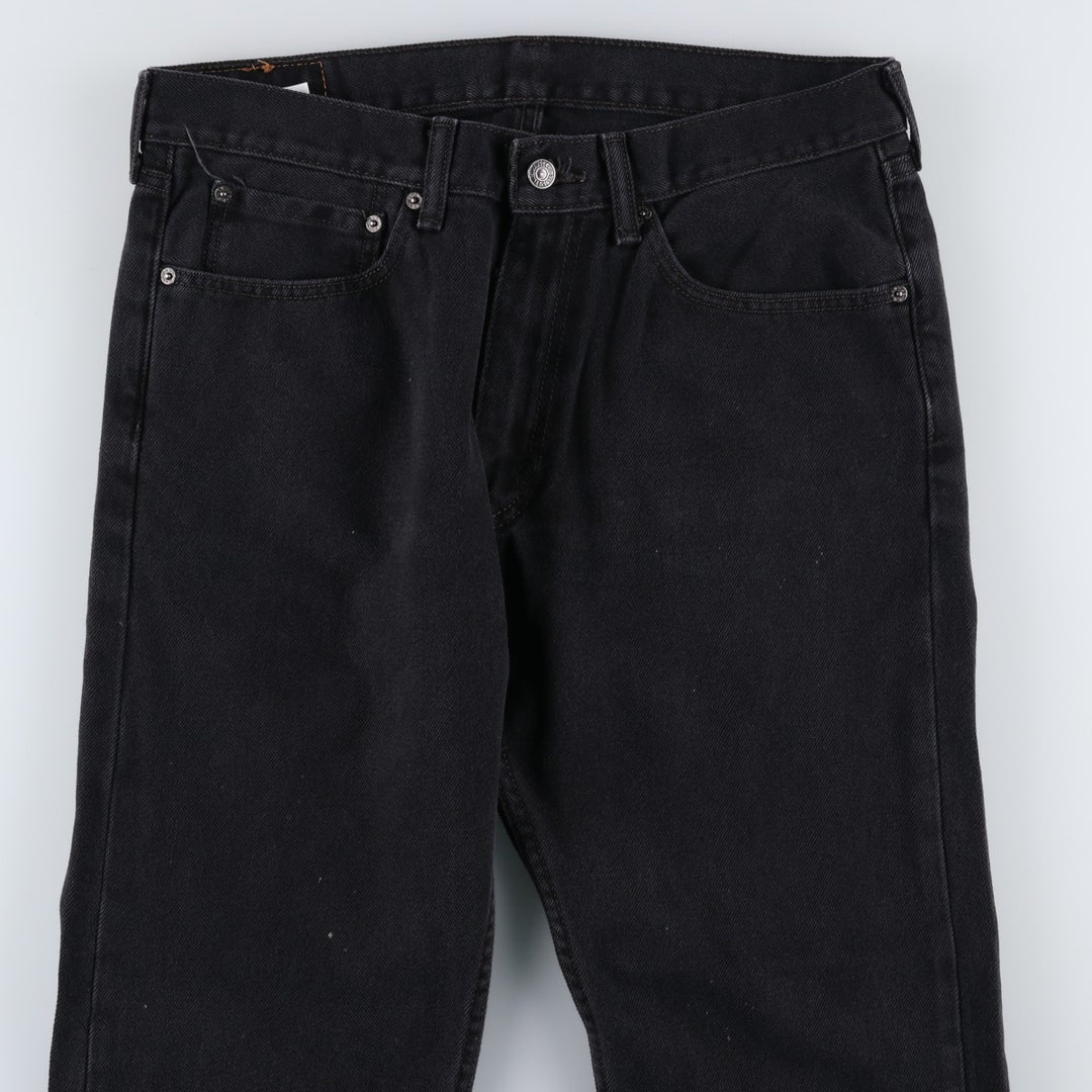 Levi's 505 Black Denim Tapered Denim Pants for Men, W35 equivalent cotton black type Vintage Second Hand