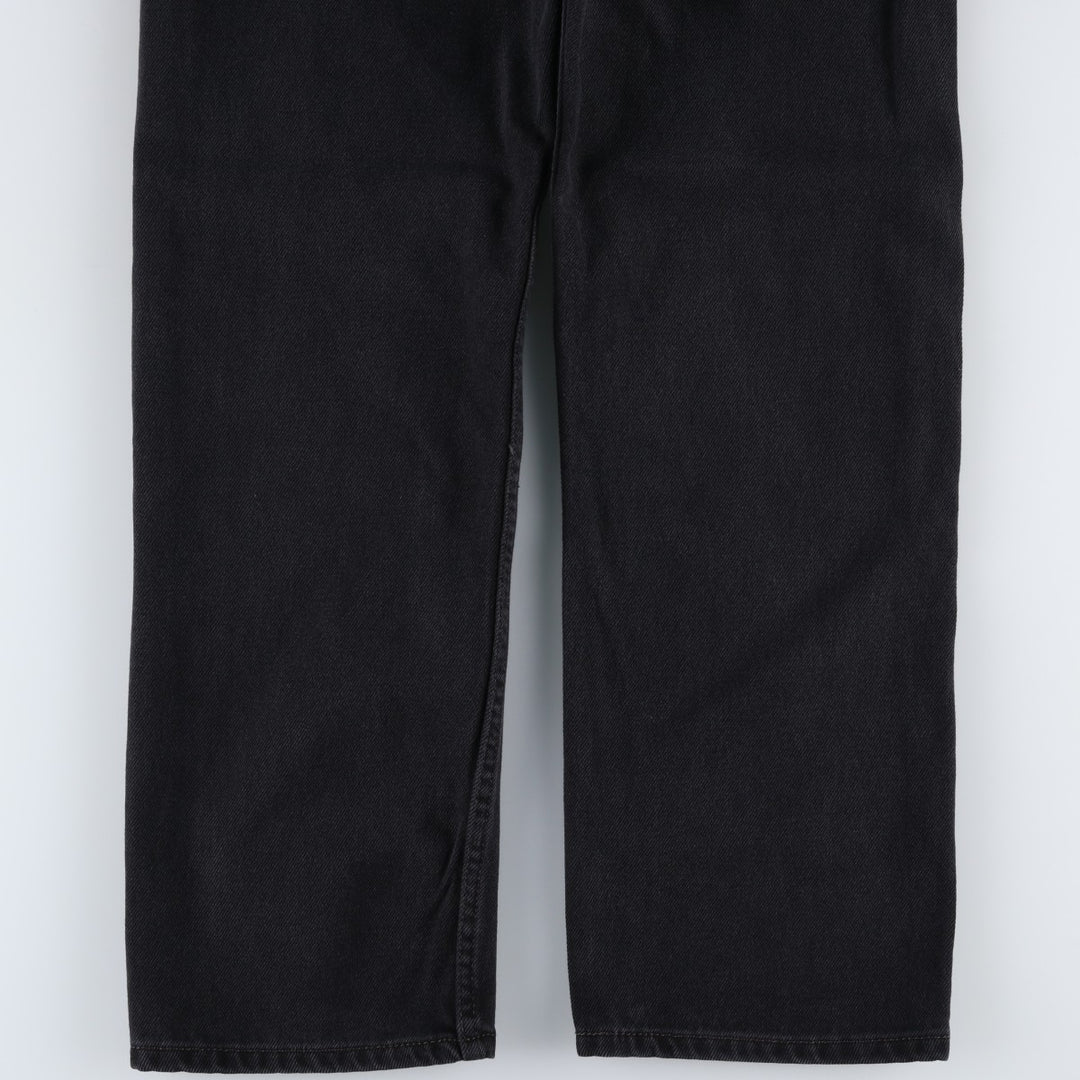Levi's 505 Black Denim Tapered Denim Pants for Men, W35 equivalent cotton black type Vintage Second Hand
