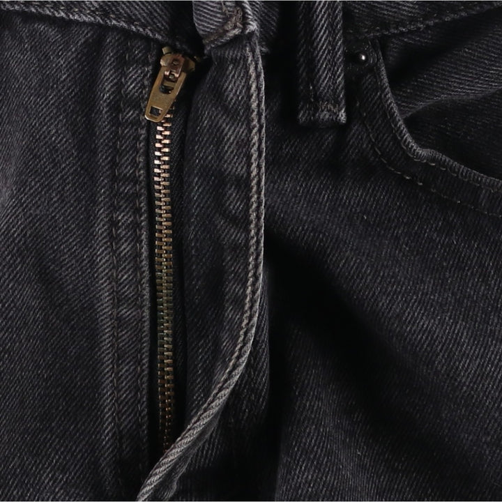 Levi's 505 STRAIGHT FIT Black Denim Tapered Denim Pants Men's W34 cotton black type Vintage Second Hand