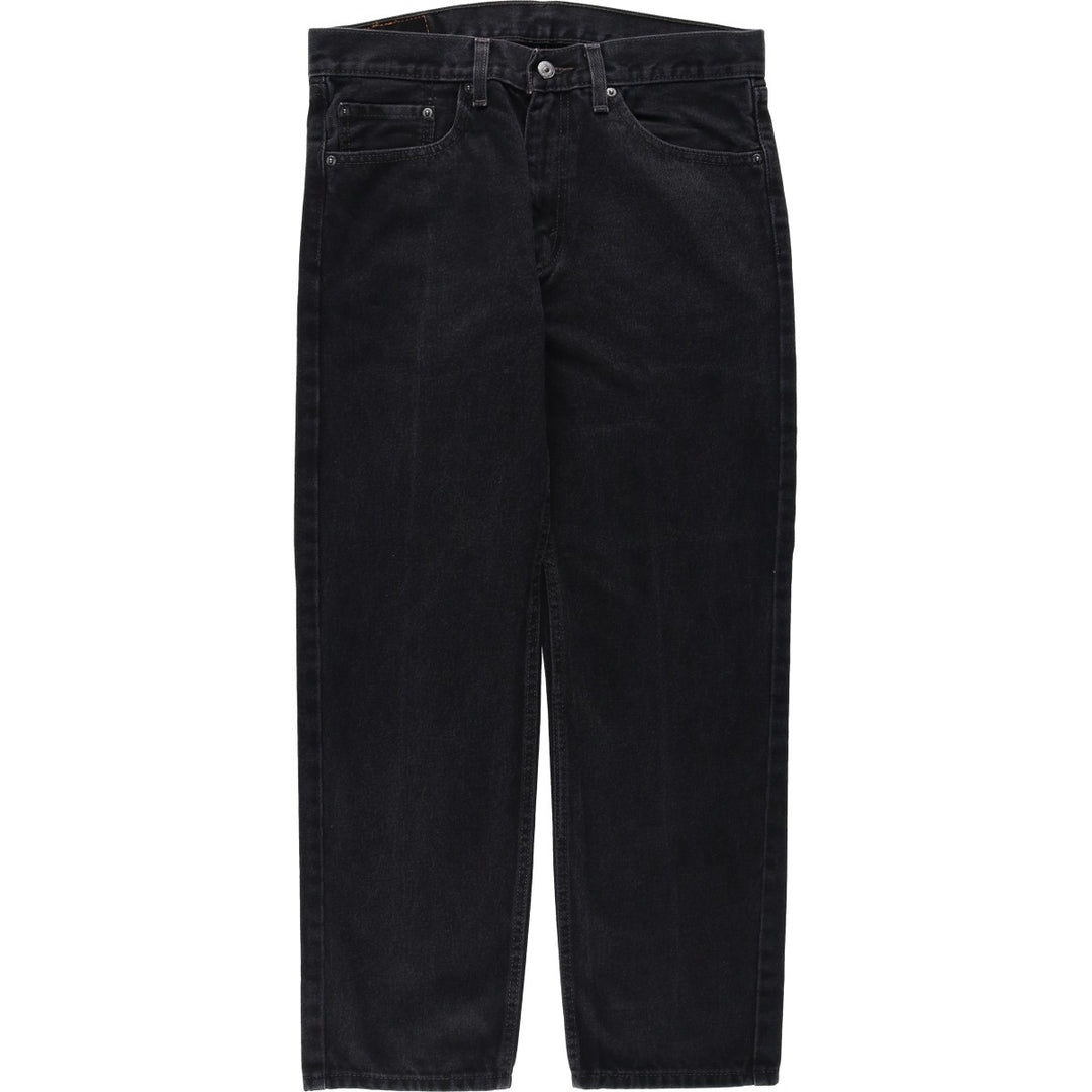 Levi's 505 Black Denim Tapered Denim Pants for Men, W34 equivalent cotton black type Vintage Second Hand