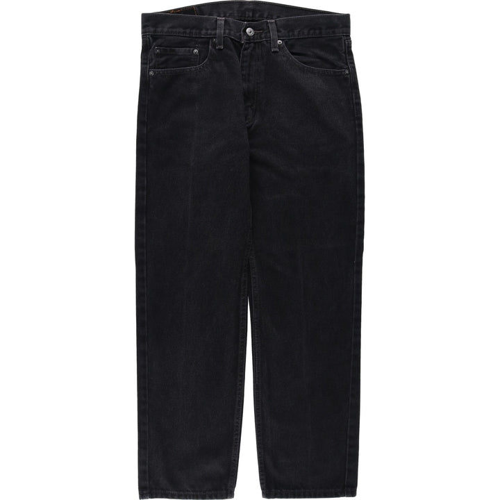 Levi's 505 Black Denim Tapered Denim Pants for Men, W34 equivalent cotton black type Vintage Second Hand