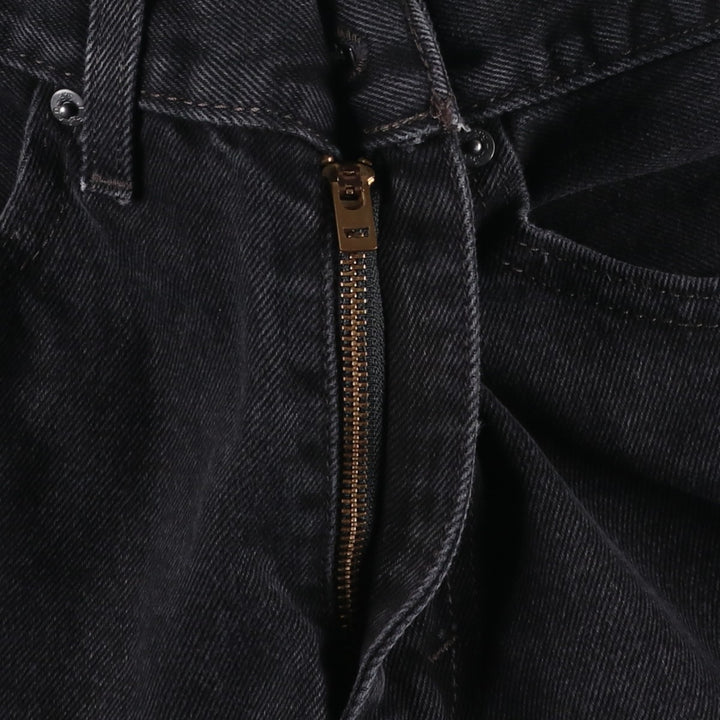 Levi's 505 Black Denim Tapered Denim Pants for Men, W34 equivalent cotton black type Vintage Second Hand