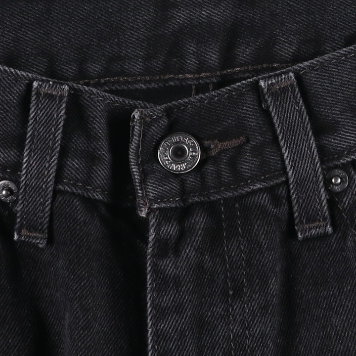 Levi's 505 Black Denim Tapered Denim Pants for Men, W34 equivalent cotton black type Vintage Second Hand