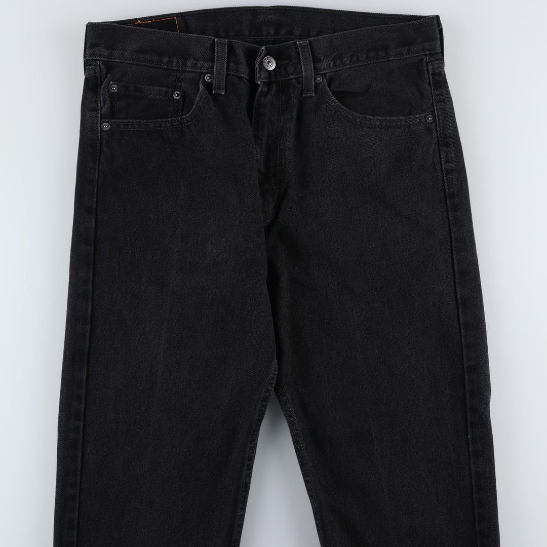 Levi's 505 Black Denim Tapered Denim Pants for Men, W34 equivalent cotton black type Vintage Second Hand