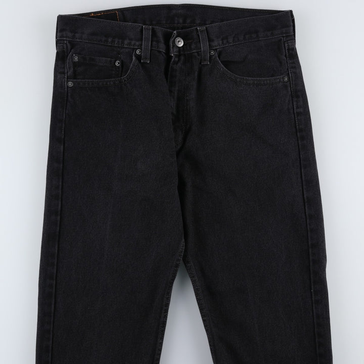 Levi's 505 Black Denim Tapered Denim Pants for Men, W34 equivalent cotton black type Vintage Second Hand