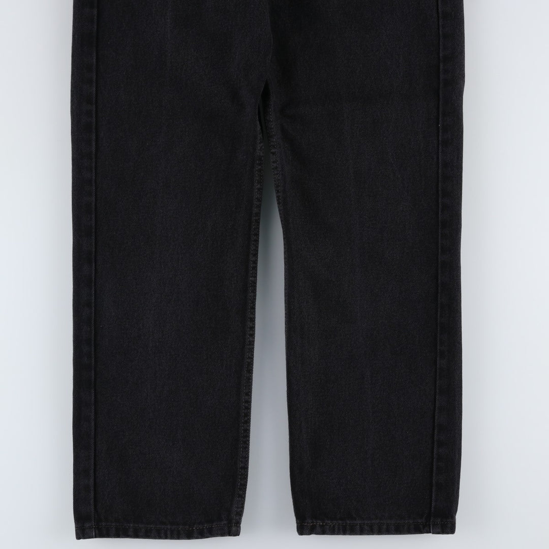 Levi's 505 Black Denim Tapered Denim Pants for Men, W34 equivalent cotton black type Vintage Second Hand