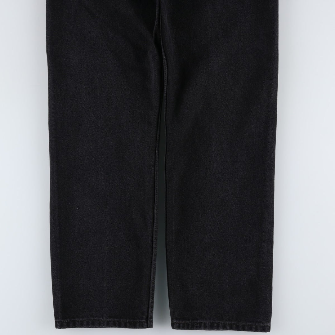 Levi's 505 Black Denim Tapered Denim Pants for Men, W34 equivalent cotton black type Vintage Second Hand
