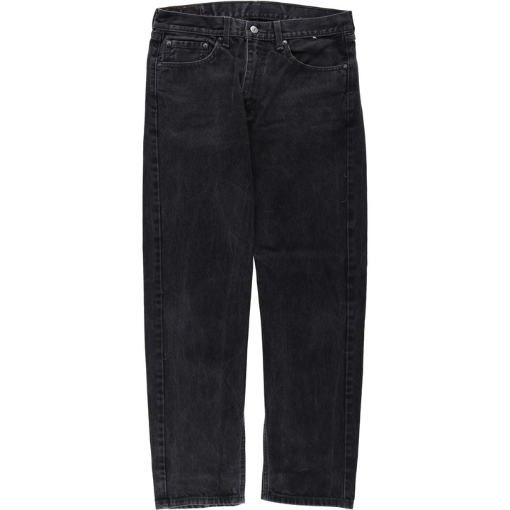 Levi's 505 Black Denim Tapered Denim Pants for Men, W34 equivalent cotton black type Vintage Second Hand