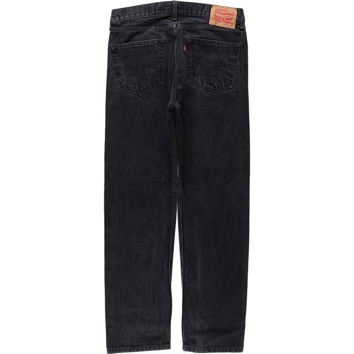 Levi's 505 Black Denim Tapered Denim Pants for Men, W34 equivalent cotton black type Vintage Second Hand