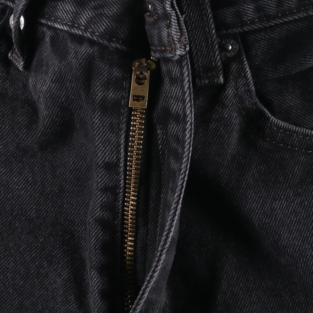 Levi's 505 Black Denim Tapered Denim Pants for Men, W34 equivalent cotton black type Vintage Second Hand