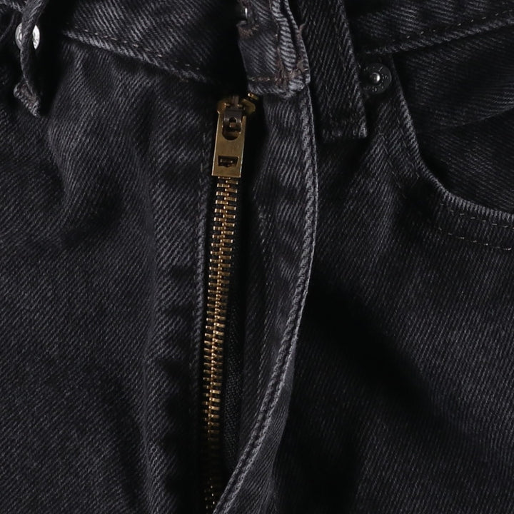 Levi's 505 Black Denim Tapered Denim Pants for Men, W34 equivalent cotton black type Vintage Second Hand