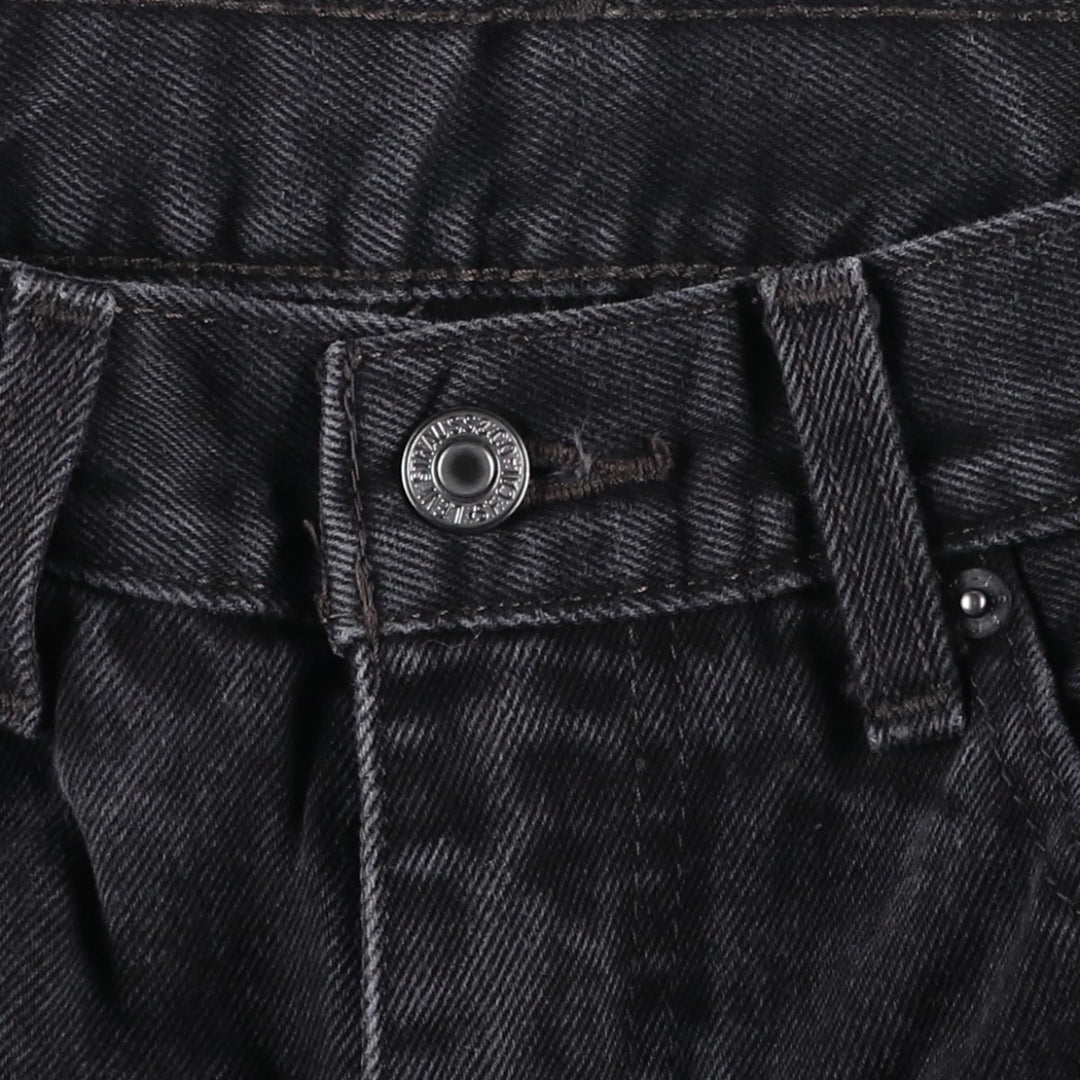 Levi's 505 Black Denim Tapered Denim Pants for Men, W34 equivalent cotton black type Vintage Second Hand