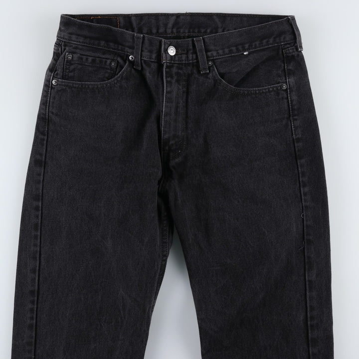 Levi's 505 Black Denim Tapered Denim Pants for Men, W34 equivalent cotton black type Vintage Second Hand