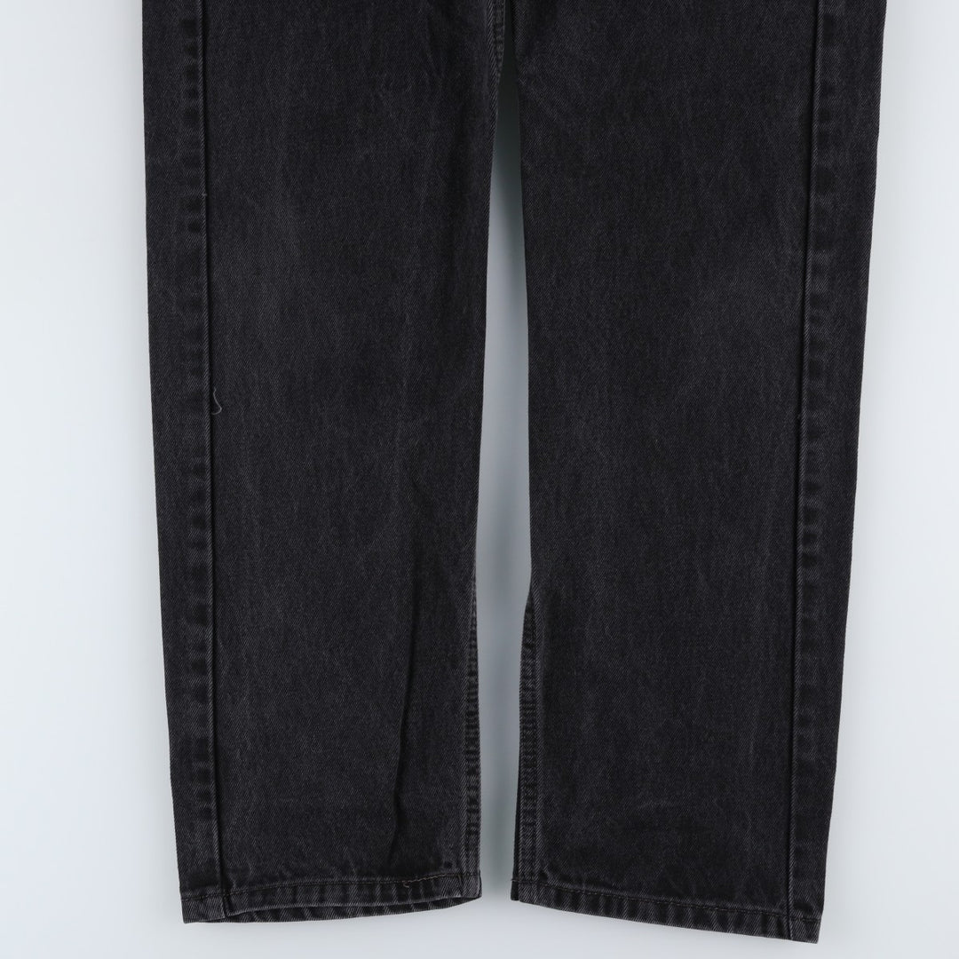 Levi's 505 Black Denim Tapered Denim Pants for Men, W34 equivalent cotton black type Vintage Second Hand