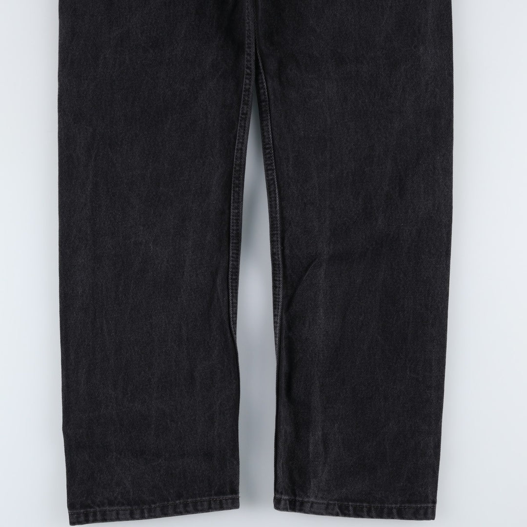 Levi's 505 Black Denim Tapered Denim Pants for Men, W34 equivalent cotton black type Vintage Second Hand