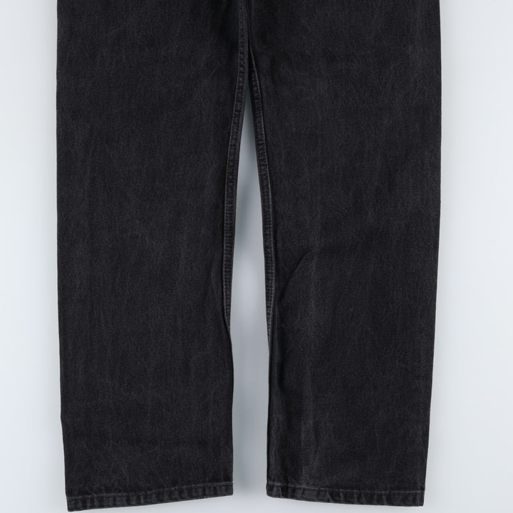 Levi's 505 Black Denim Tapered Denim Pants for Men, W34 equivalent cotton black type Vintage Second Hand