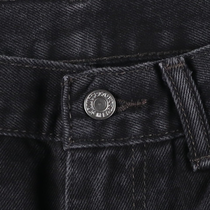 Levi's 505 Black Denim Tapered Denim Pants for Men, W32 equivalent cotton black type Vintage Second Hand