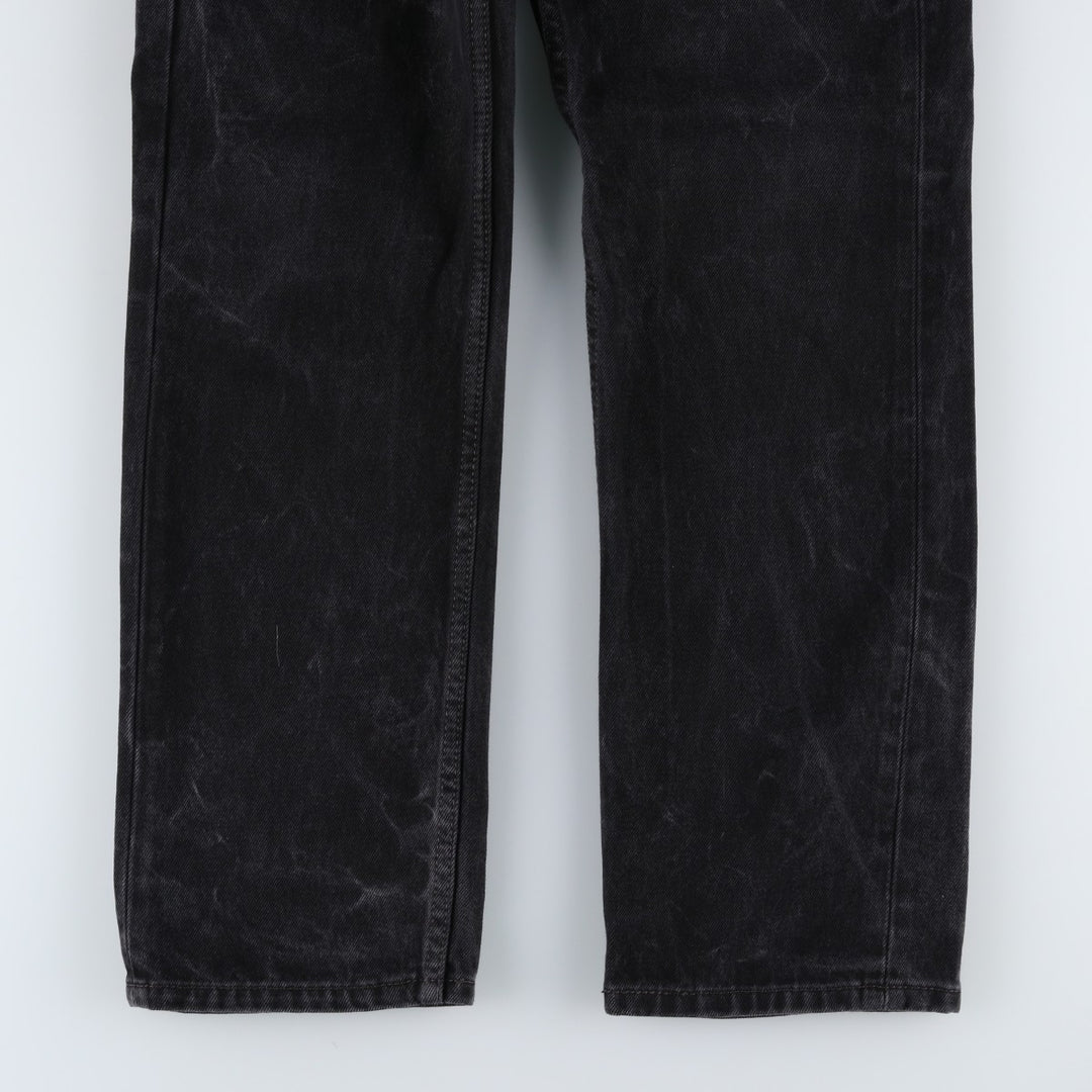Levi's 505 Black Denim Tapered Denim Pants for Men, W32 equivalent cotton black type Vintage Second Hand
