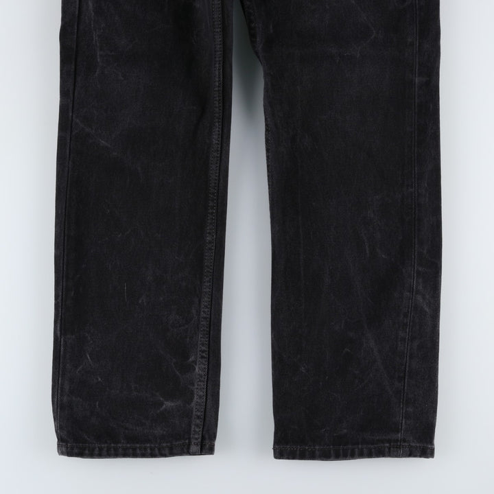Levi's 505 Black Denim Tapered Denim Pants for Men, W32 equivalent cotton black type Vintage Second Hand