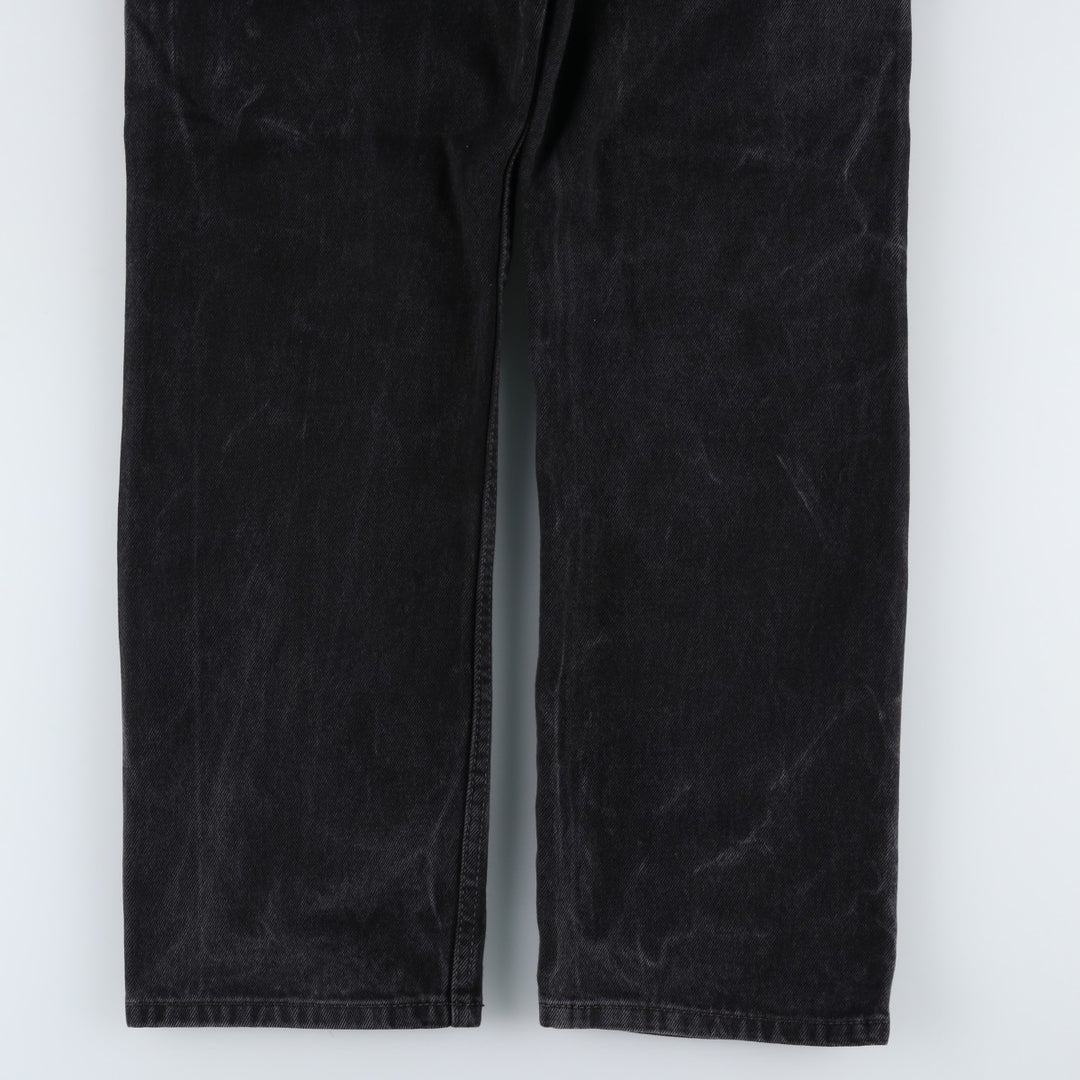 Levi's 505 Black Denim Tapered Denim Pants for Men, W32 equivalent cotton black type Vintage Second Hand
