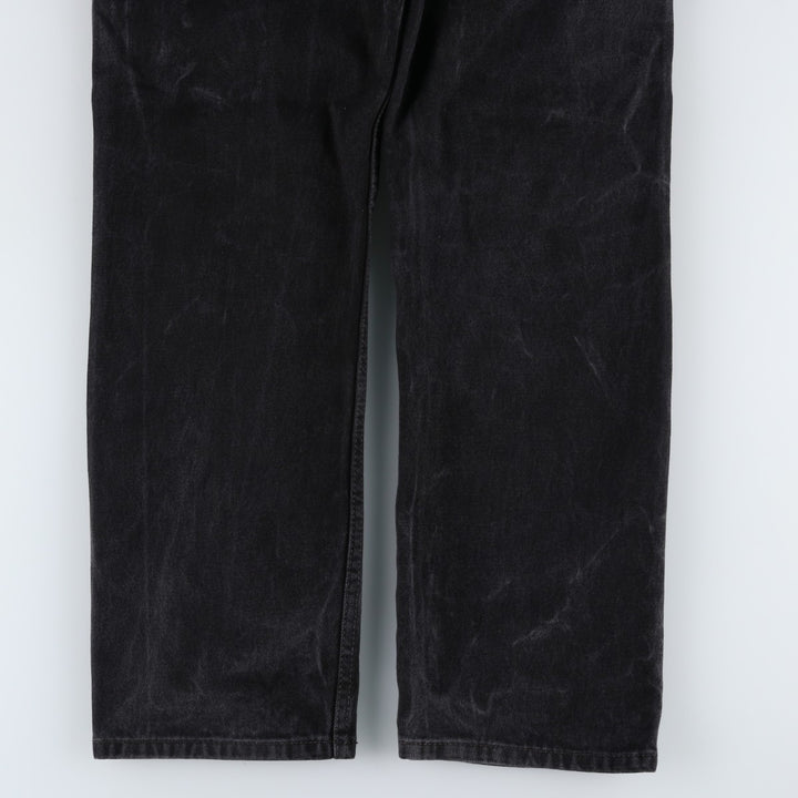 Levi's 505 Black Denim Tapered Denim Pants for Men, W32 equivalent cotton black type Vintage Second Hand