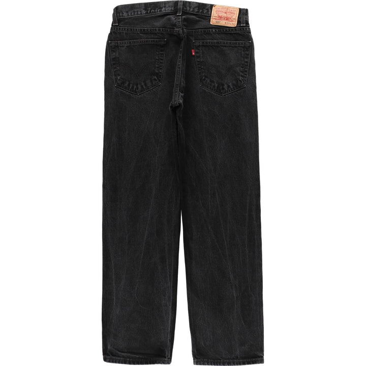 2000'S Levi's 505 Regular Fit Black Denim Tapered Denim Pants, Men's Size W33 cotton black type Vintage Second Hand