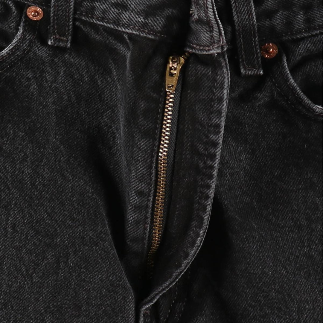 2000'S Levi's 505 Regular Fit Black Denim Tapered Denim Pants, Men's Size W33 cotton black type Vintage Second Hand