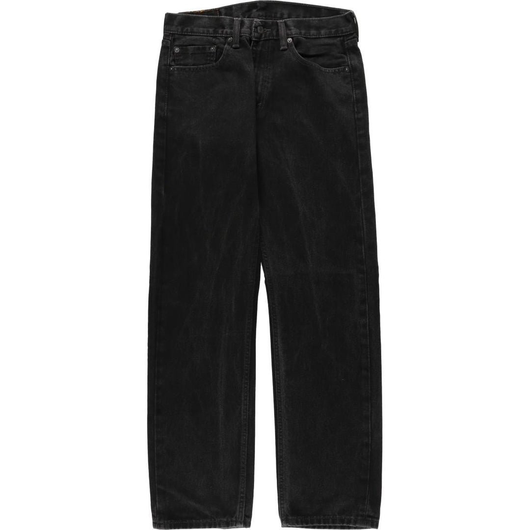 Levi's 505 Black Denim Tapered Denim Pants for Men, W32 equivalent cotton black type Vintage Second Hand