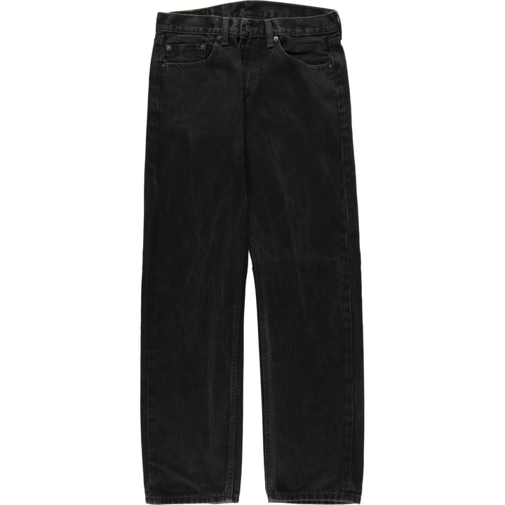 Levi's 505 Black Denim Tapered Denim Pants for Men, W32 equivalent cotton black type Vintage Second Hand