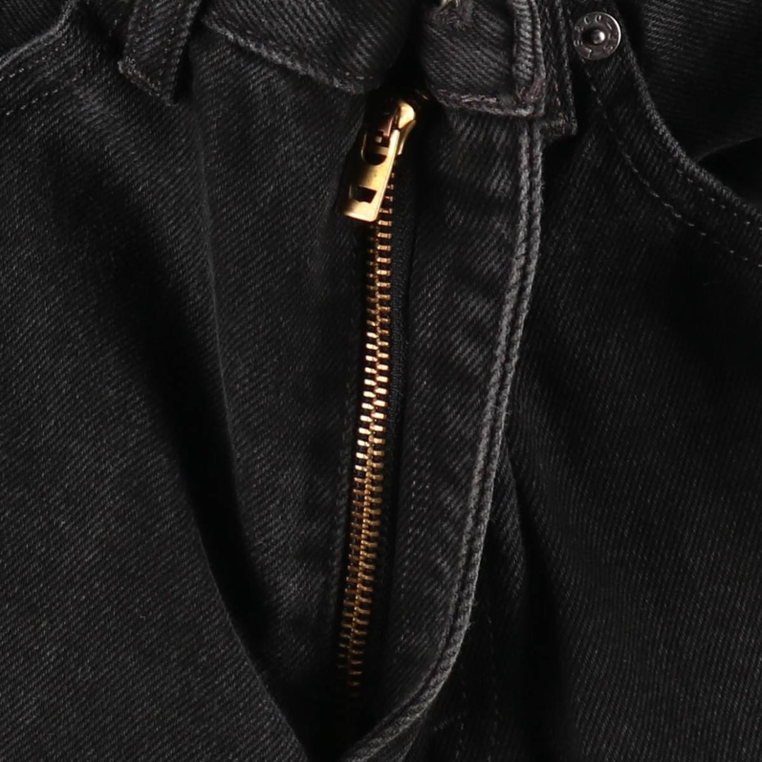 Levi's 505 Black Denim Tapered Denim Pants for Men, W32 equivalent cotton black type Vintage Second Hand