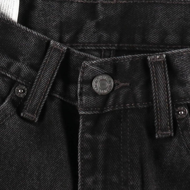 Levi's 505 Black Denim Tapered Denim Pants for Men, W32 equivalent cotton black type Vintage Second Hand