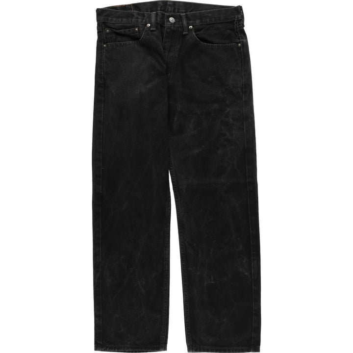 Levi's 505 Black Denim Tapered Denim Pants for Men, W34 equivalent cotton black type Vintage Second Hand