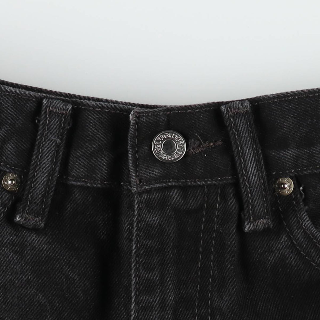 Levi's 505 Black Denim Tapered Denim Pants for Men, W34 equivalent cotton black type Vintage Second Hand