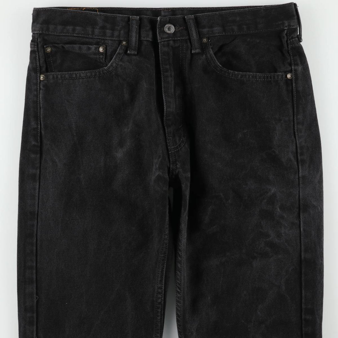 Levi's 505 Black Denim Tapered Denim Pants for Men, W34 equivalent cotton black type Vintage Second Hand