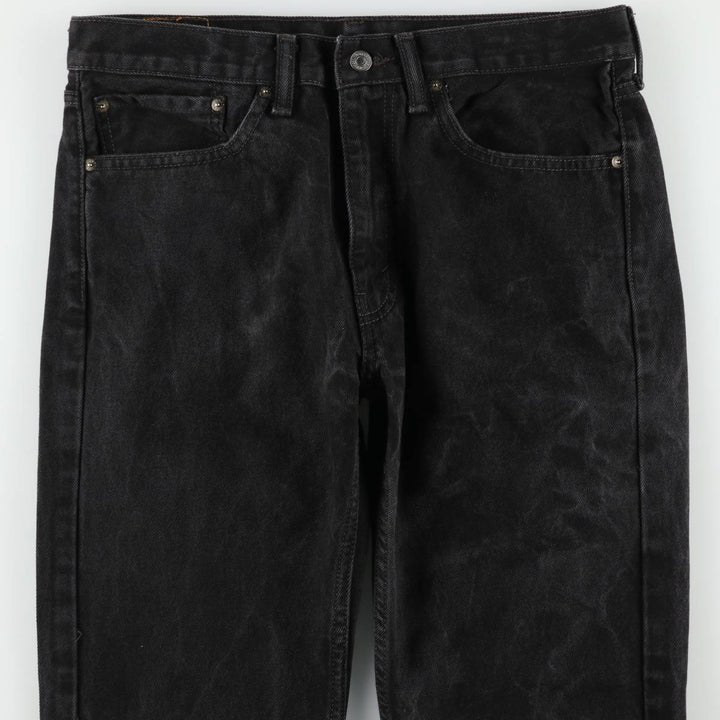 Levi's 505 Black Denim Tapered Denim Pants for Men, W34 equivalent cotton black type Vintage Second Hand