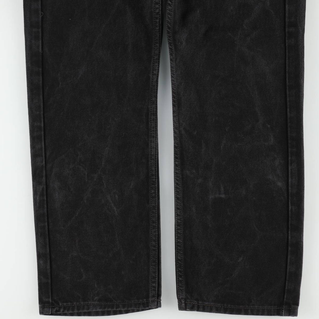 Levi's 505 Black Denim Tapered Denim Pants for Men, W34 equivalent cotton black type Vintage Second Hand