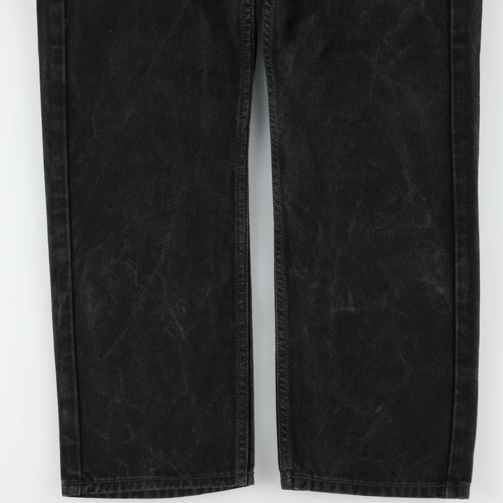 Levi's 505 Black Denim Tapered Denim Pants for Men, W34 equivalent cotton black type Vintage Second Hand