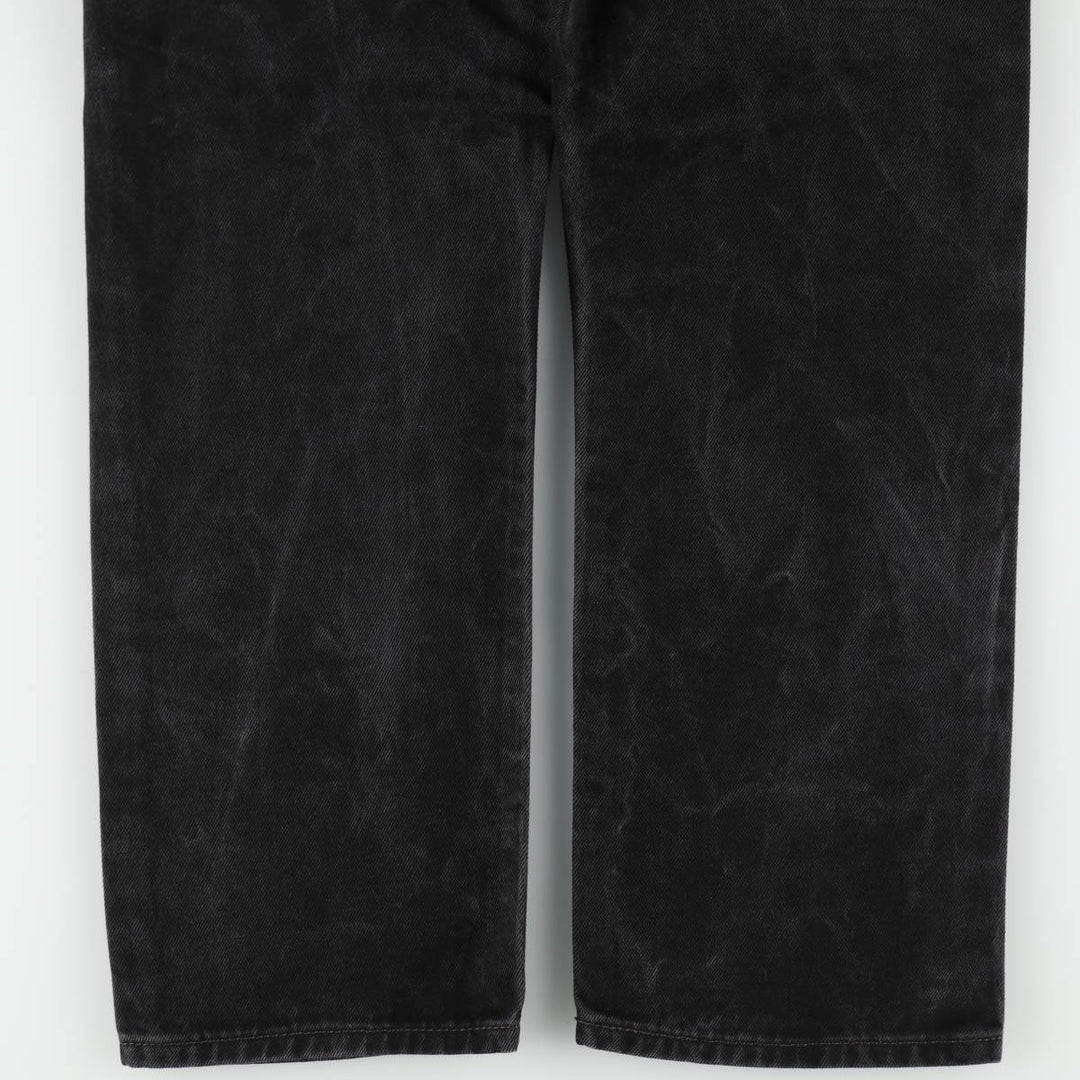 Levi's 505 Black Denim Tapered Denim Pants for Men, W34 equivalent cotton black type Vintage Second Hand