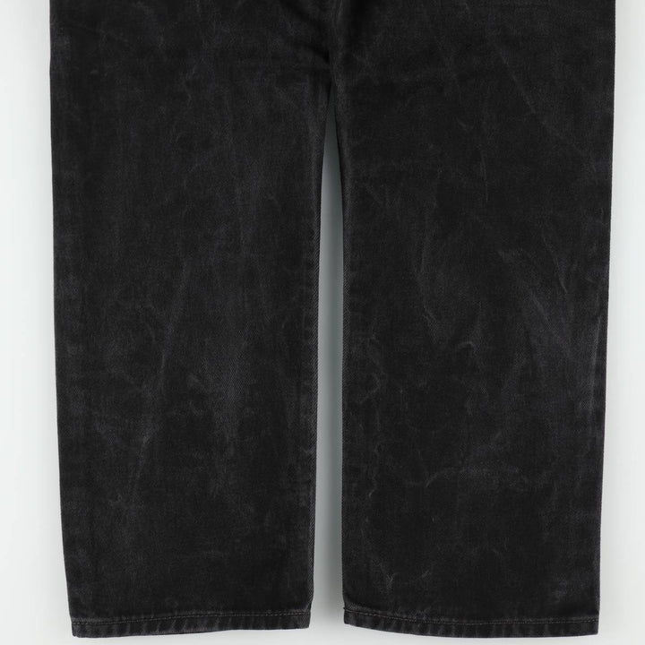 Levi's 505 Black Denim Tapered Denim Pants for Men, W34 equivalent cotton black type Vintage Second Hand