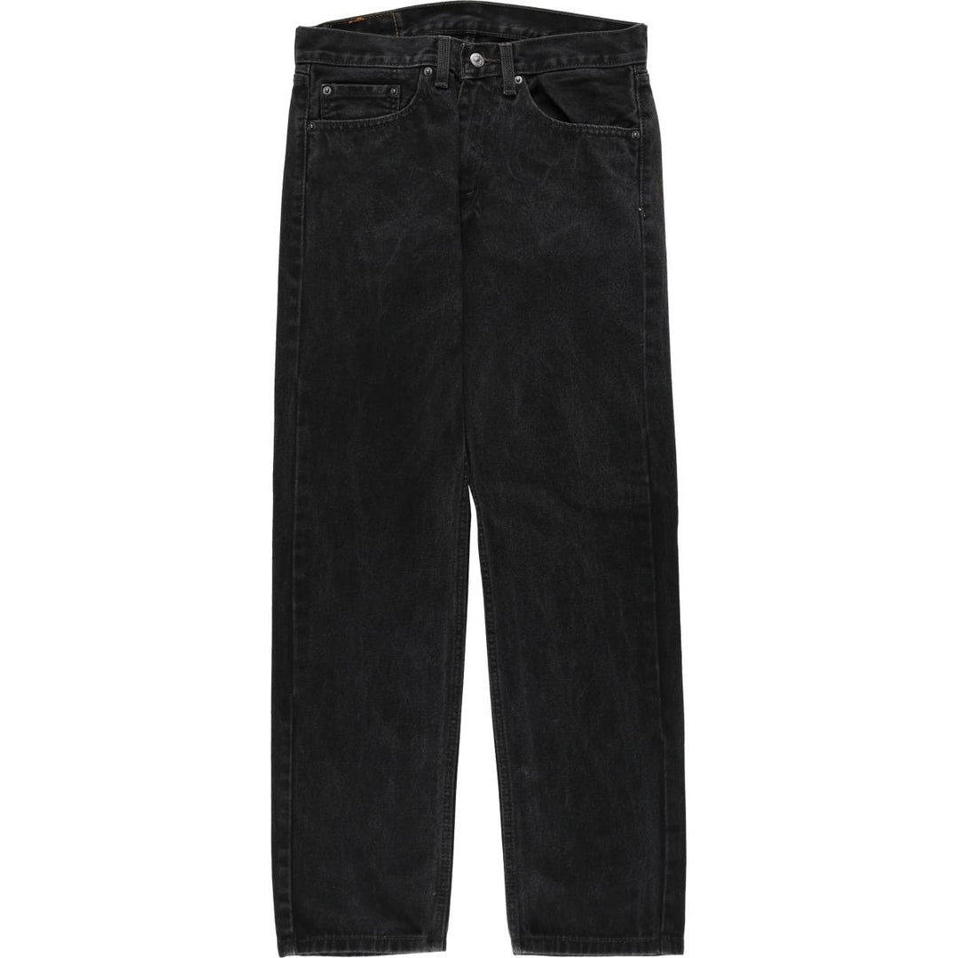 Levi's 505 Black Denim Tapered Denim Pants for Men, W32 equivalent cotton black type Vintage Second Hand