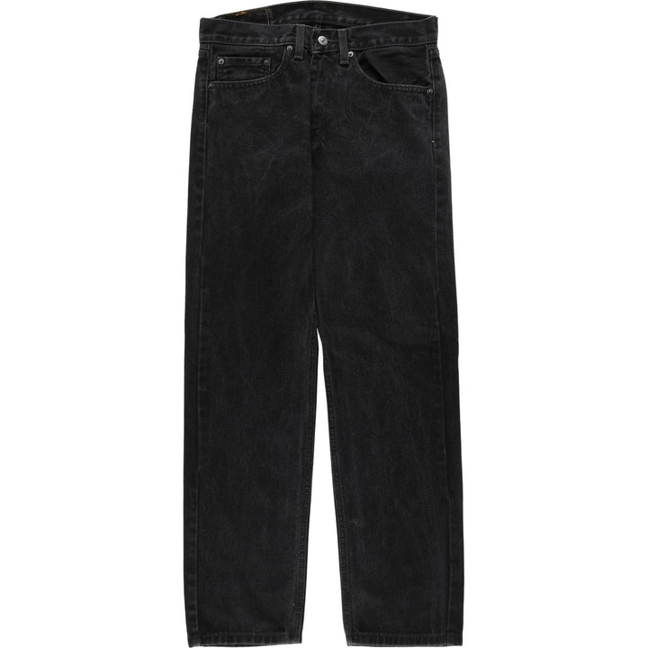 Levi's 505 Black Denim Tapered Denim Pants for Men, W32 equivalent cotton black type Vintage Second Hand