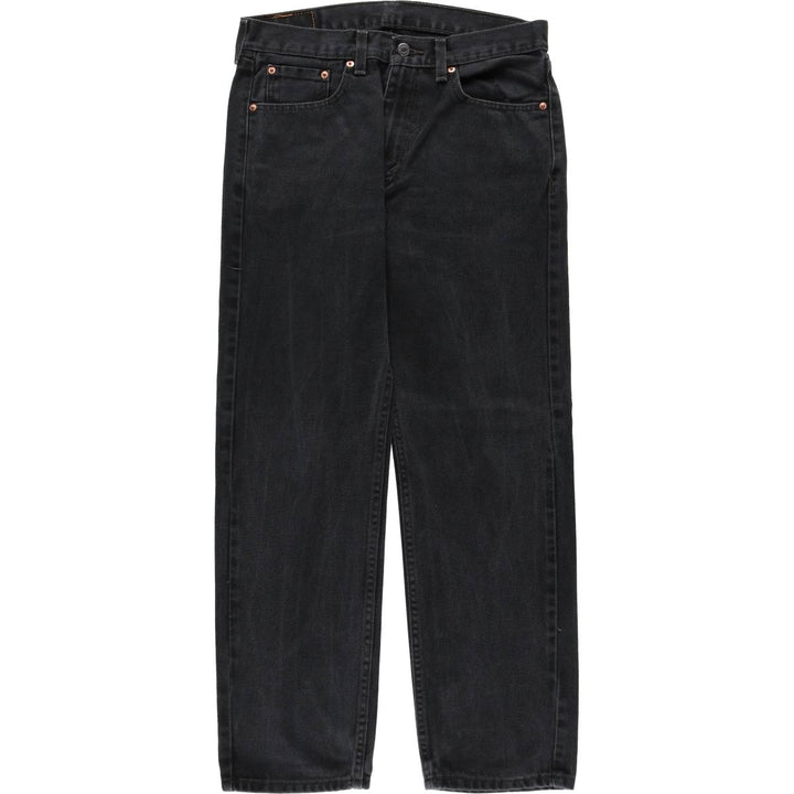 Levi's 505 Black Denim Tapered Denim Pants for Men, W33 equivalent cotton black type Vintage Second Hand