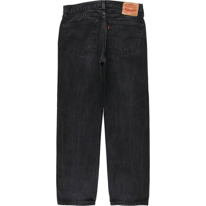 Levi's 505 Black Denim Tapered Denim Pants for Men, W33 equivalent cotton black type Vintage Second Hand