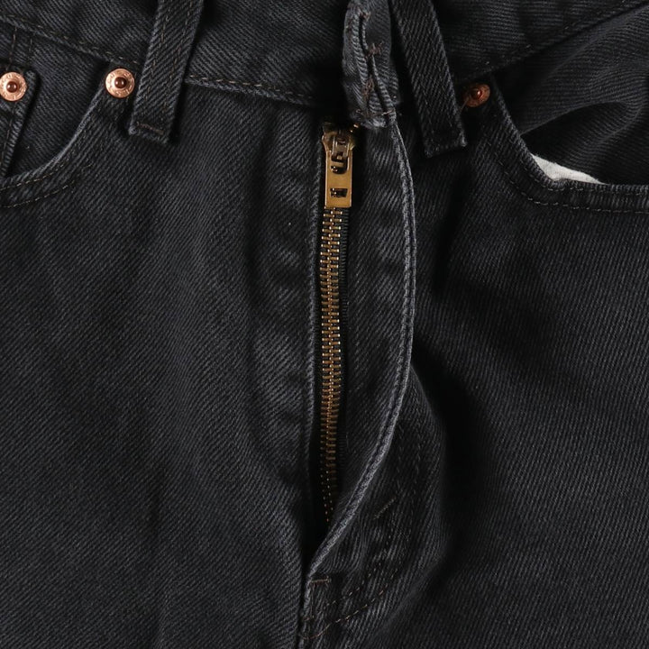 Levi's 505 Black Denim Tapered Denim Pants for Men, W33 equivalent cotton black type Vintage Second Hand
